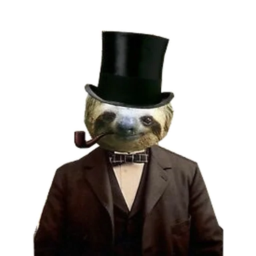 🎩 Стикер «Fun Sloth» для Telegram