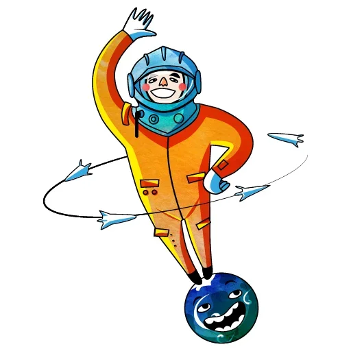 Стикерпак Kosmos Gagarin для Telegram — скачать
