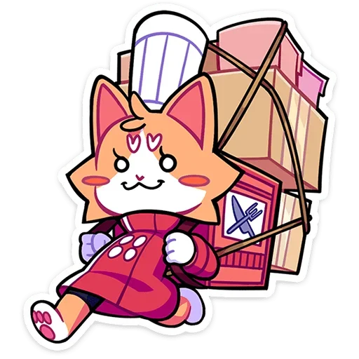 🎒 Стикер «Гастрономяу» для Telegram