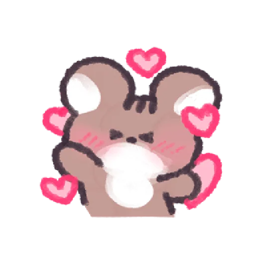 💘 Стикер «꒰ ; ꒱ ; ୧ ୨» для Telegram