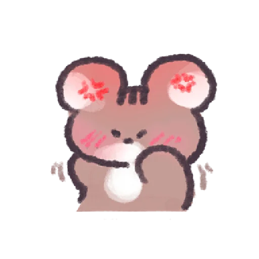 😡 Стикер «꒰ ; ꒱ ; ୧ ୨» для Telegram
