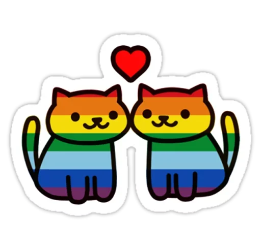 😺 Стикер «Гей знакомства» для Telegram