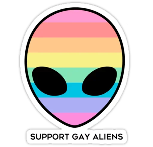 👽 Стикер «Гей знакомства» для Telegram