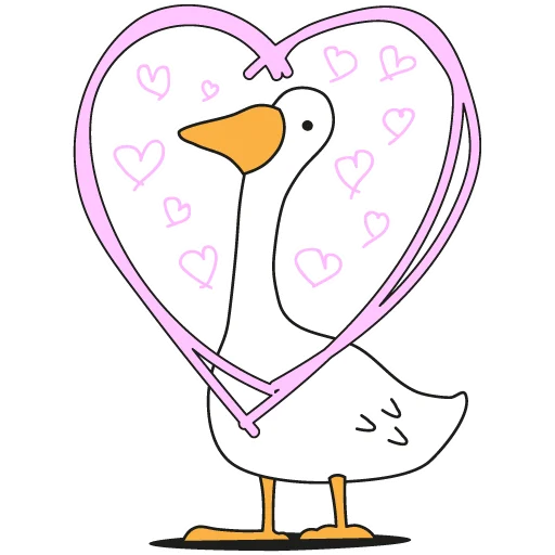 ❤️ Стикер «Goose» для Telegram
