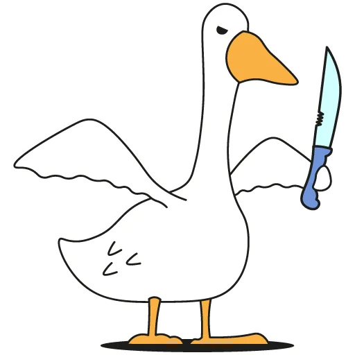 🔪 Стикер «Goose» для Telegram
