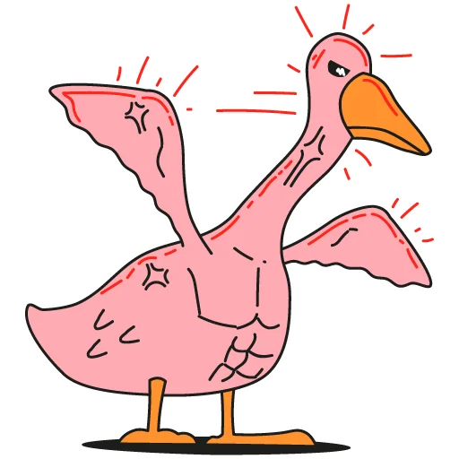 😡 Стикер «Goose» для Telegram