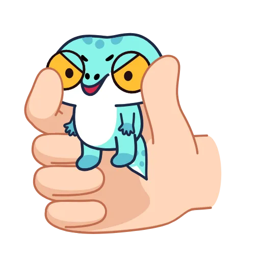 🤩 Стикер «Геккон» для Telegram