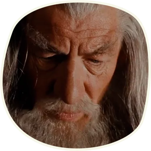 😦 Стикер «⭕ Gandalf (first movie)» для Telegram