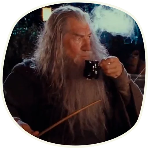 😠 Стикер «⭕ Gandalf (first movie)» для Telegram