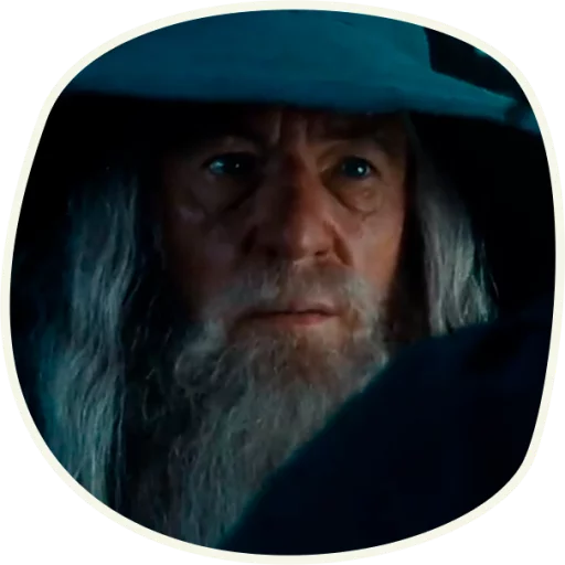😐 Стикер «⭕ Gandalf (first movie)» для Telegram