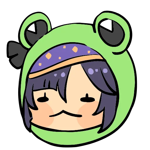 🐸 Эмодзи «Genshin Impact Frogs» для Telegram