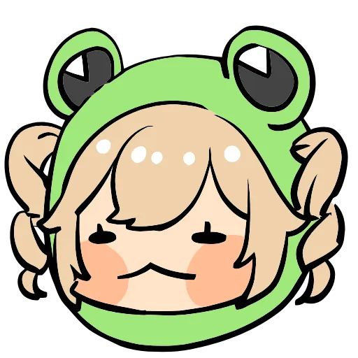 🐸 Эмодзи «Genshin Impact Frogs» для Telegram