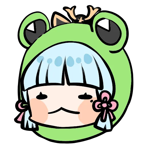 🐸 Эмодзи «Genshin Impact Frogs» для Telegram