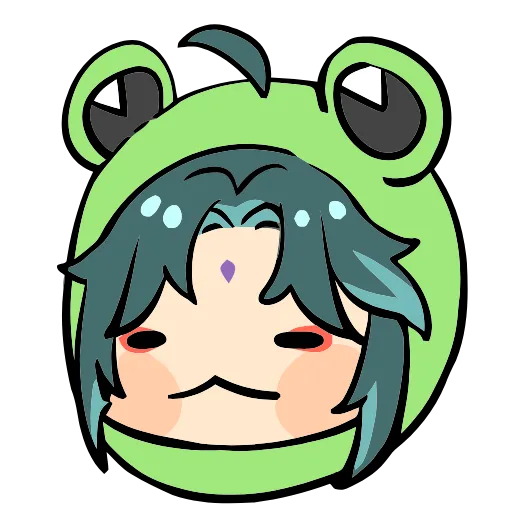 🐸 Эмодзи «Genshin Impact Frogs» для Telegram