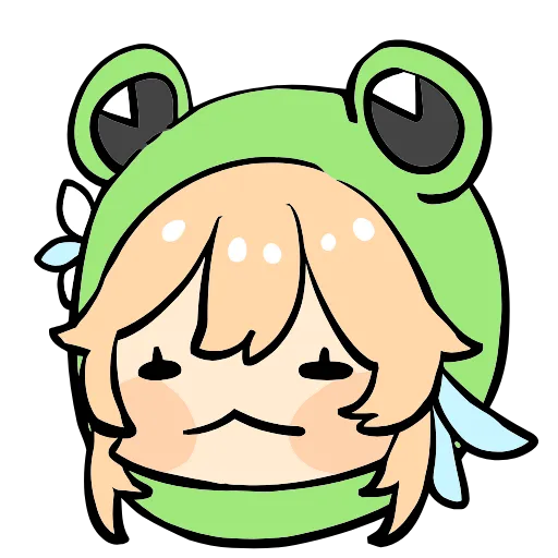 🐸 Эмодзи «Genshin Impact Frogs» для Telegram