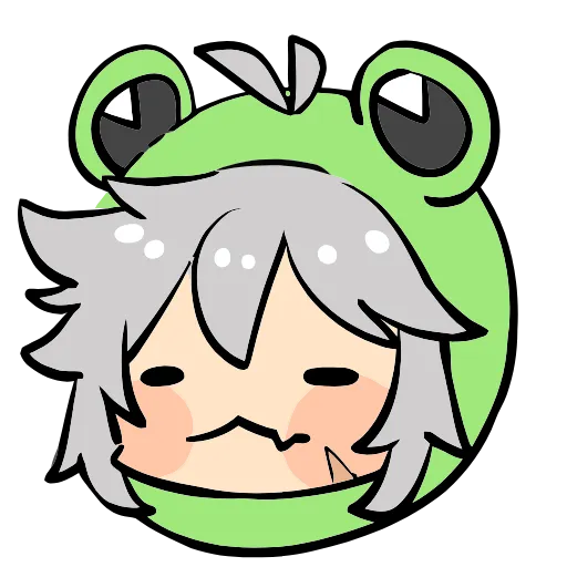 🐸 Эмодзи «Genshin Impact Frogs» для Telegram