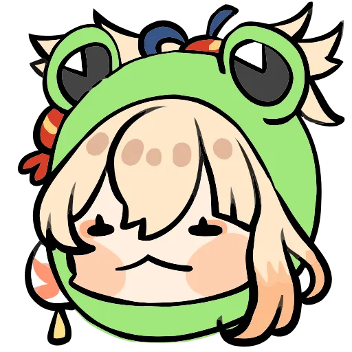 🐸 Эмодзи «Genshin Impact Frogs» для Telegram