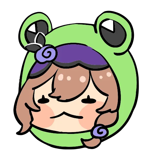 🐸 Эмодзи «Genshin Impact Frogs» для Telegram