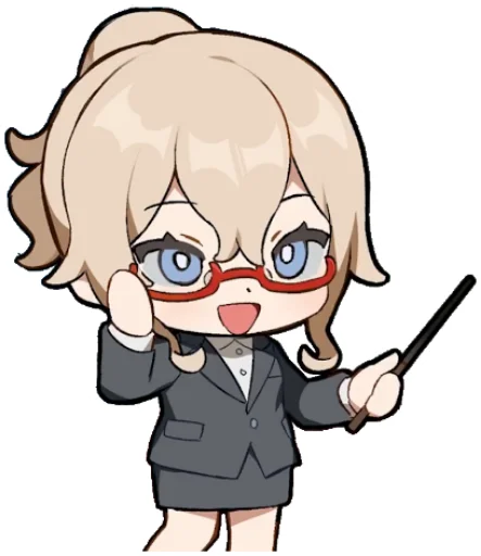 👩‍🏫 Стикер «Genshin Stickers 2» для Telegram