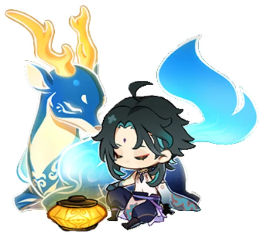 🦊 Стикер «Genshin Stickers 2» для Telegram