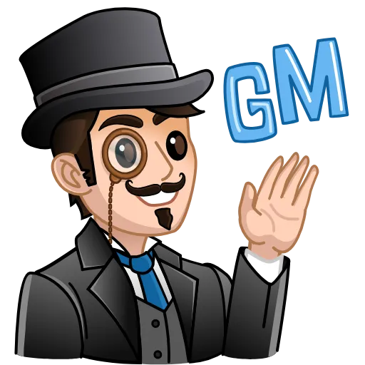 Стикерпак gentleman для Telegram — скачать
