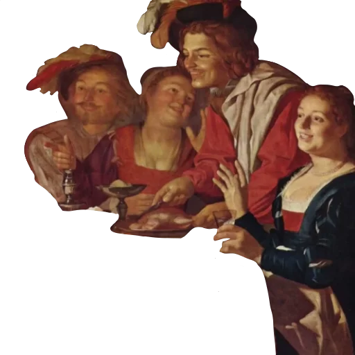😄 Стикер «Smiling art Gerrit van Honthorst» для Telegram
