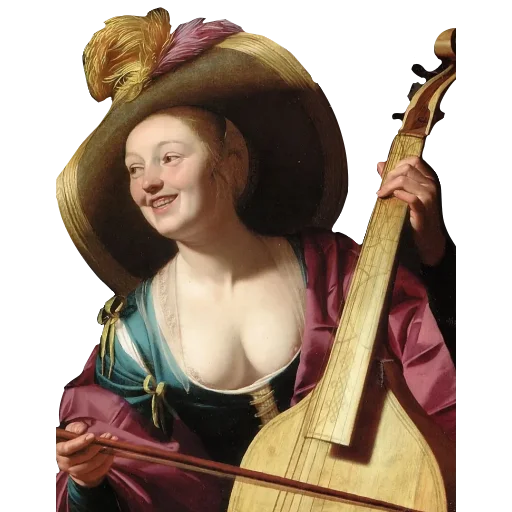 😄 Стикер «Smiling art Gerrit van Honthorst» для Telegram