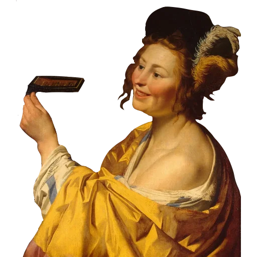 😄 Стикер «Smiling art Gerrit van Honthorst» для Telegram