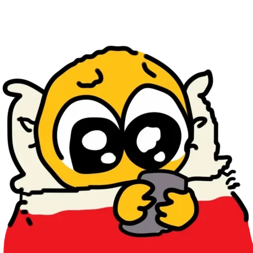 🛌 Стикер «Смайлик блин» для Telegram