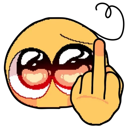 🖕 Стикер «Смайлик блин» для Telegram