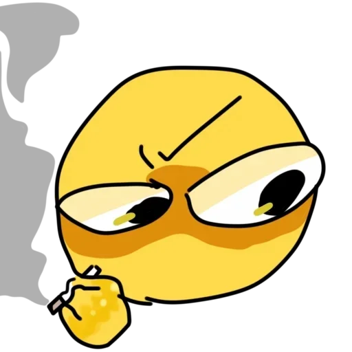 🚬 Стикер «Смайлик блин» для Telegram