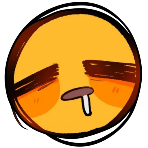 😪 Стикер «Смайлик блин» для Telegram