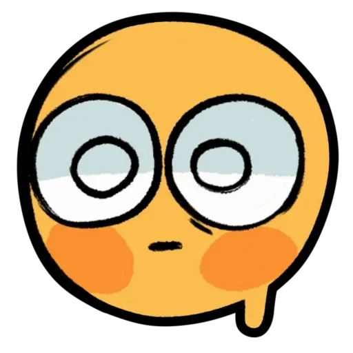 😰 Стикер «Смайлик блин» для Telegram