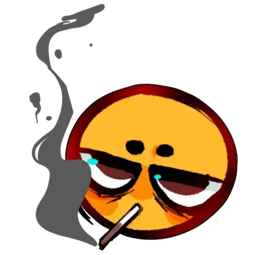 🚬 Стикер «Смайлик блин» для Telegram