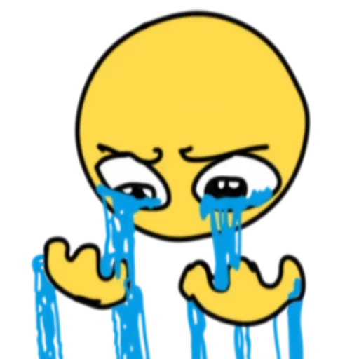 😭 Стикер «Смайлик блин» для Telegram