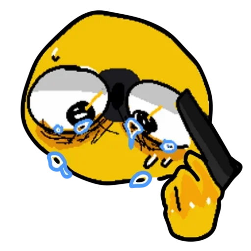 😭 Стикер «Смайлик блин» для Telegram