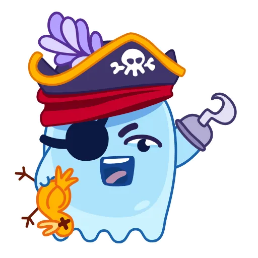 🏴‍☠️ Стикер «Привидение» для Telegram