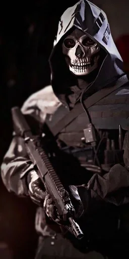😍 Стикер «Ghost Call of duty» для Telegram