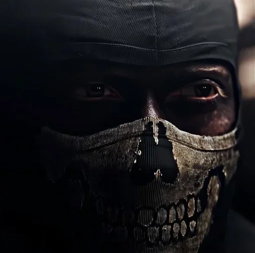❤️ Стикер «Ghost Call of duty» для Telegram