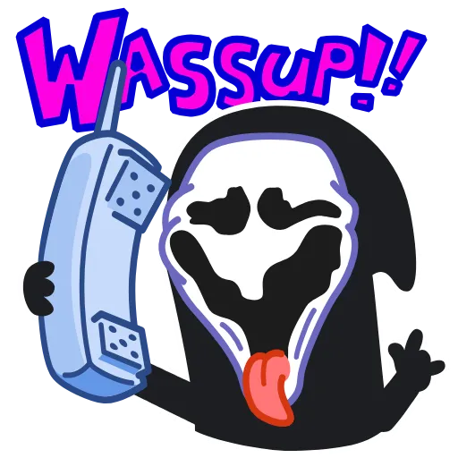 🔪 Эмодзи «Ghost Face - эмоджи из фильма Крик» для Telegram