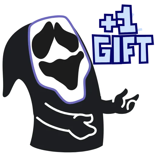 🔪 Эмодзи «Ghost Face - эмоджи из фильма Крик» для Telegram