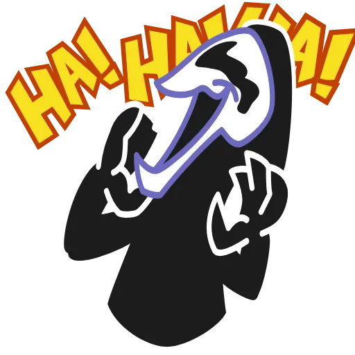 Эмодзи Ghost Face - эмоджи из фильма Крик для Telegram — скачать
