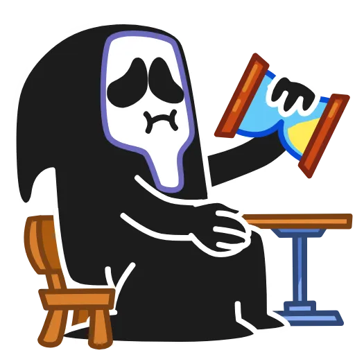 🔪 Эмодзи «Ghost Face - эмоджи из фильма Крик» для Telegram