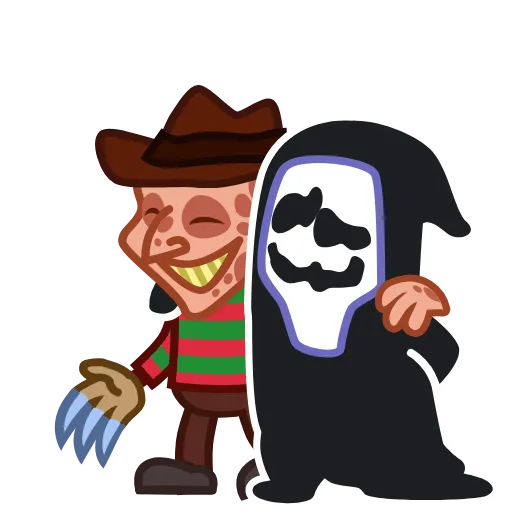 🔪 Эмодзи «Ghost Face - эмоджи из фильма Крик» для Telegram