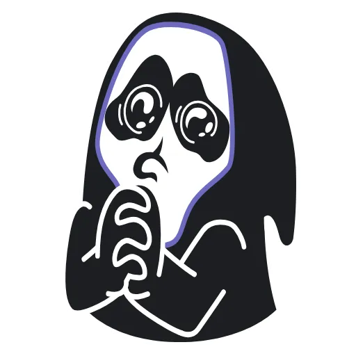 🔪 Эмодзи «Ghost Face - эмоджи из фильма Крик» для Telegram