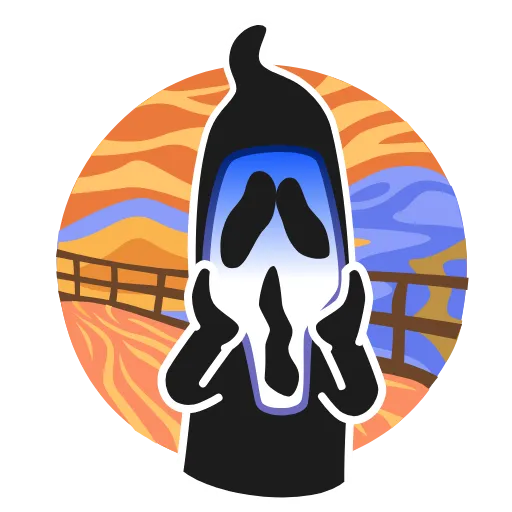 🔪 Эмодзи «Ghost Face - эмоджи из фильма Крик» для Telegram