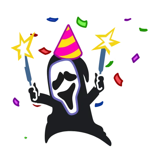 🔪 Эмодзи «Ghost Face - эмоджи из фильма Крик» для Telegram