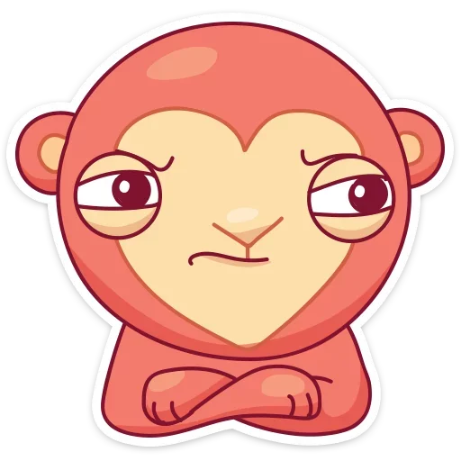 😑 Стикер «Monkey Gibby» для Telegram