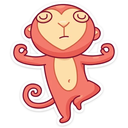 🧘‍♂ Стикер «Monkey Gibby» для Telegram