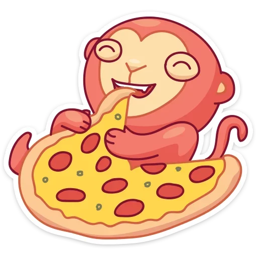 🍕 Стикер «Monkey Gibby» для Telegram